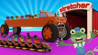Stretching Trucks With Geckos Garage  Truck Cartoo