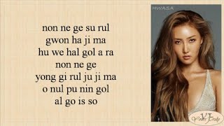 Loco &amp; Hwasa – Don&#39;t Give It To Me (주지마) Easy Lyrics