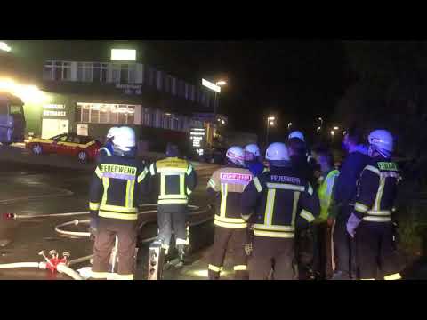 Feuerwehr–Einsatz bei WHW Hillebrand in Wickede