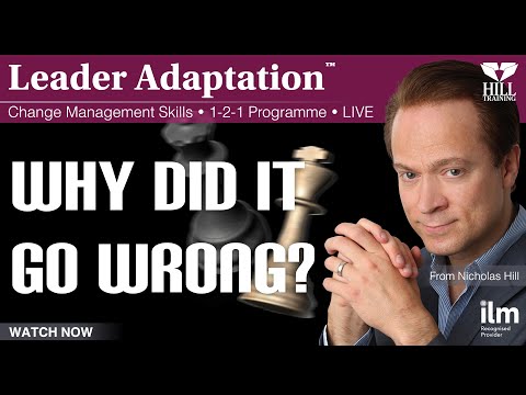 Why Did it Go Wrong? | Change Management Skills | LIVE 1-2-1 Programme