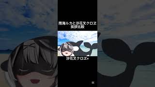 雨海ルカと沙花叉クロヱの挨拶比較 #沙花叉クロヱ #雨海ルカ #沙花叉クロヱ切り抜き