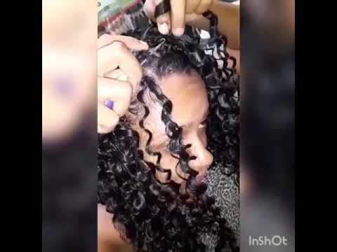 Aplicando sozinha o cabelo Ritmo da ser mulher