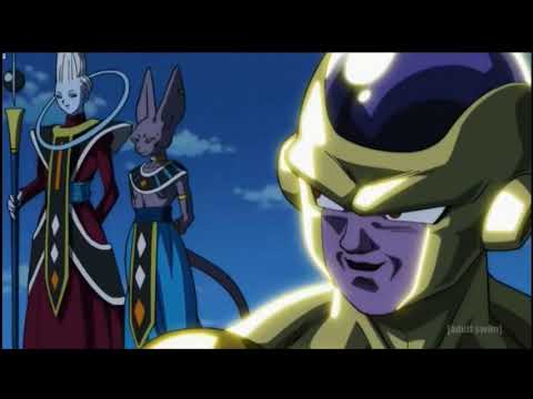 Super saiyan goku blue vs golden frieza fight scene (ENG DUB)