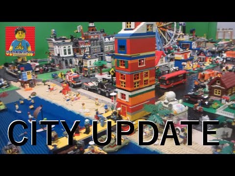Huge Lego City Layout Full Walkthrough and Tour - 108 Square Feet
