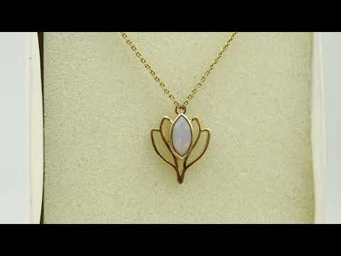 Lotus Gemstone Pendant Making Jewelry