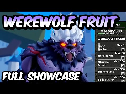 NEW Werewolf Fruit FULL SHOWCASE! | Blox Fruits Werewolf Fruit Full Showcase & Review