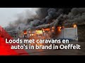 De uitgebrande loods in Oeffelt stond volgens buurtbewoners 'ramvol caravans'