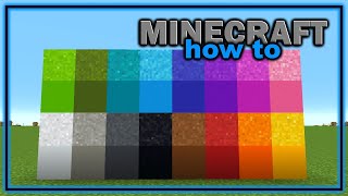 How to Craft and Use Concrete and Concrete Powder in Minecraft! | Easy Minecraft Tutorial