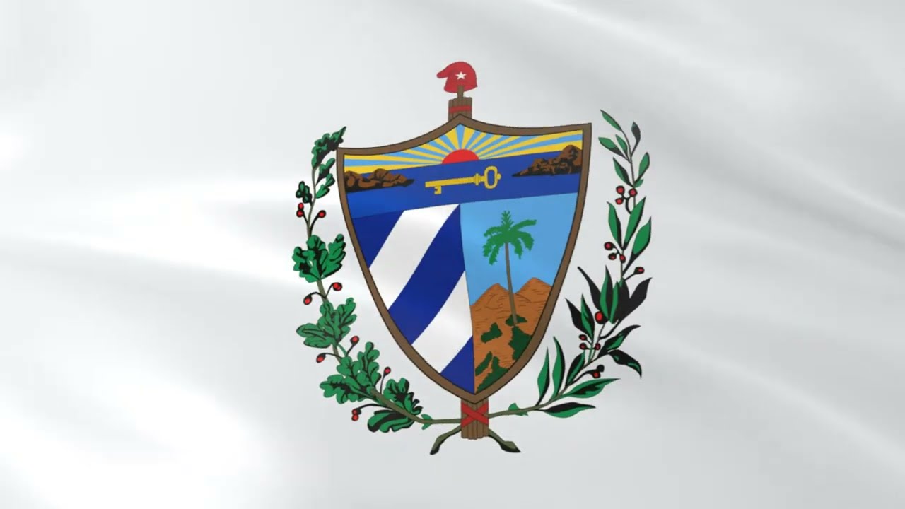 Coat of arms of Cuba - Flag Stock Illustration
