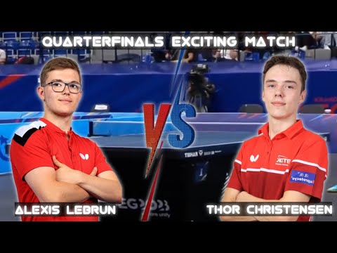Alexis Lebrun vs Thor Brgstroem Christensen European 23/24 Games
