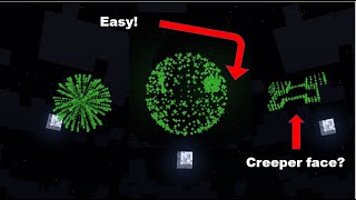 How to make different firework patterns in Minecraft!