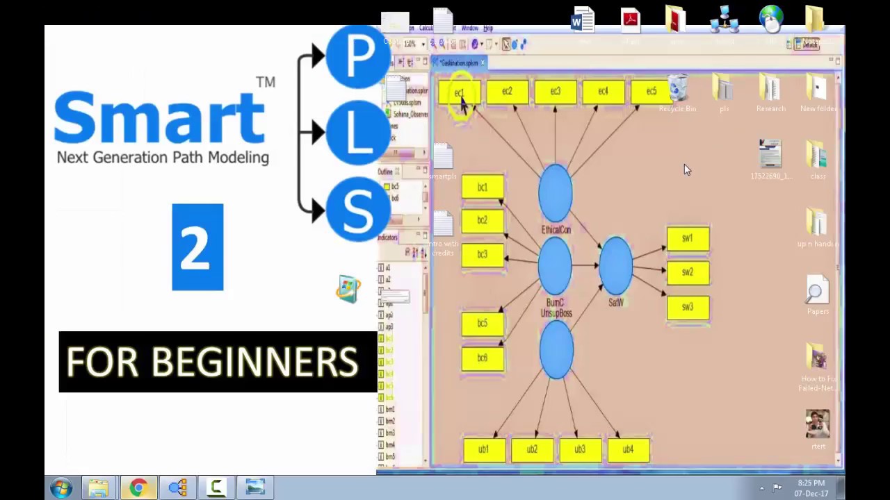 SmartPLS 2 tutorial for beginners( 2018)