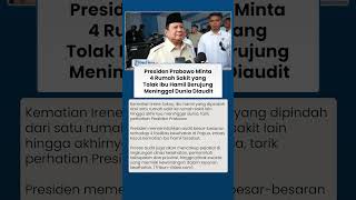 Empat Rumah Sakit Tolak Ibu Hamil Berujung Meninggal Dunia, Prabowo Perintahkan Lakukan Audit