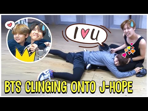 BTS Members Clinging Onto J-Hope For Energy And Strength | A Thread Full Of Hugging