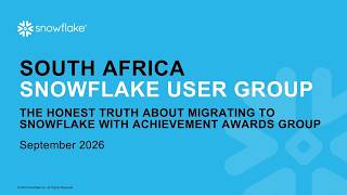 Migrating to Snowflake with Achievement Awards Group