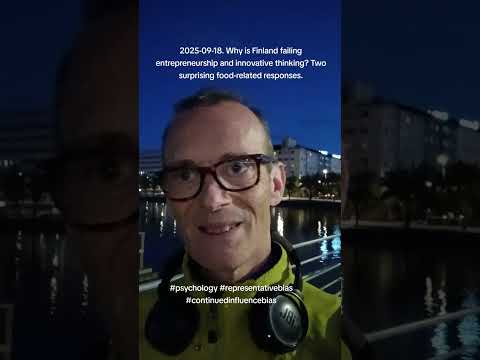 2025-09-18. Why is #Finland failing entrepreneurship and innovative thinking?