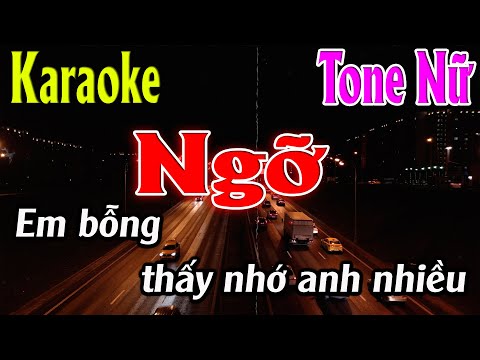 Ngỡ Karaoke Tone Nữ Karaoke Lâm Organ - Beat Mới