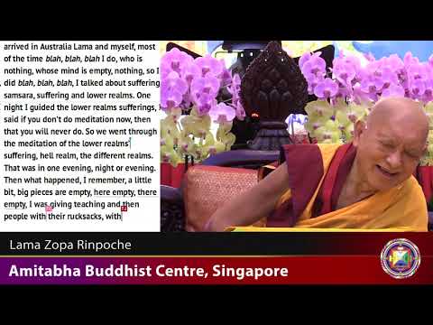 20190921 1600 LZR ABC Singapore - Think the Guru is more special even than Vajradhara TRANSCRIPT