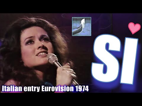 GIGLIOLA CINQUETTI: "SI" Career Highlight at Eurovision Contest, Brighton 1974   (⬇️Testo ⬇️Lyrics*)