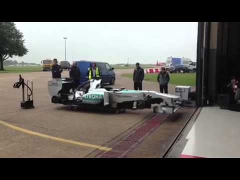 Lewis hamilton's F1 car playing the national anthem