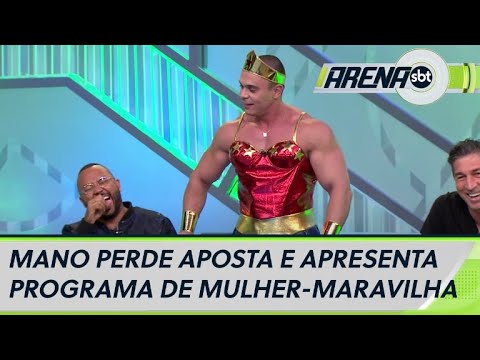 Mano perde aposta e apresenta programa vestido de Mulher-Maravilha | Arena SBT (07/12/20)