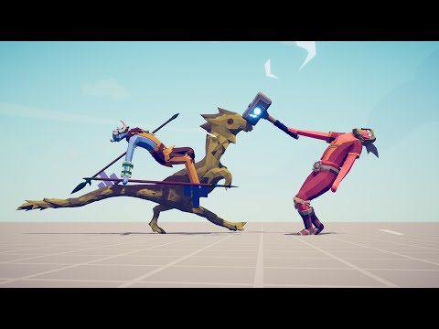 JAGUAR RIDER VS EVERY UNIT - Totally Accurate Battle Simulator TABS