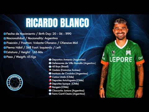 Ricardo Blanco #10 // Volante Ofensivo - Ofensive Mid // Ferro Carril Oeste 2024