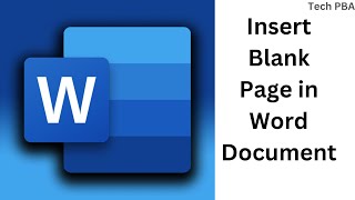 How to insert blank page in word | How to add blank page in word | Microsoft Word