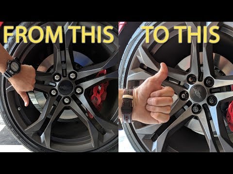2016 to 2018 Camaro McGard Black Lug Nut Kit Installed