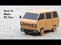 How To Make RC Van From Cardboard Very Simple
