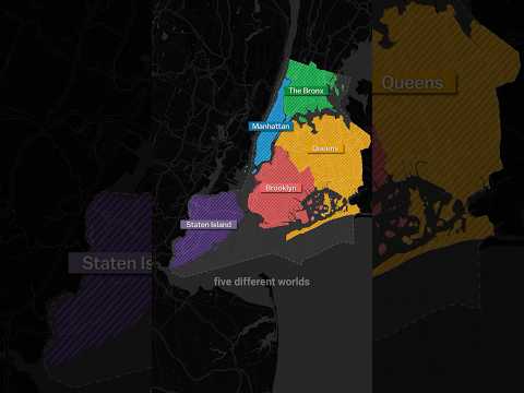 Why New York Is Split Into 5 Parts 🗽 Boroughs United Into NYC 🇺🇸