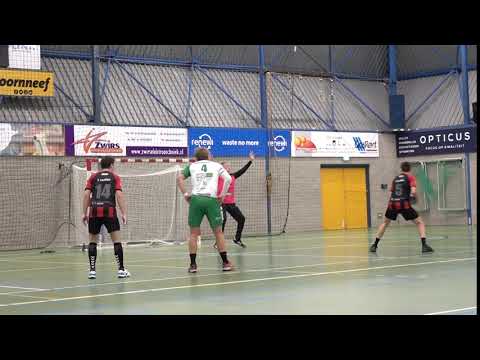 Doelpunt Frank Loeffen tijdens oefenpot Quintus - Dynamico