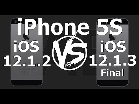 iPhone 5S : iOS 12.1.3 Final vs iOS 12.1.2 Speed Test (Build 16D39) Video