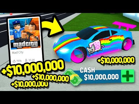 3 New Cars Locations Roblox Mad City Thunderbird Avenger And Gtr - spending 10 000 000 on every car roblox mad city