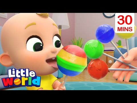 Lollipop Song With Nina And Nico + More Kids Songs & Nursery Rhymes by Little World