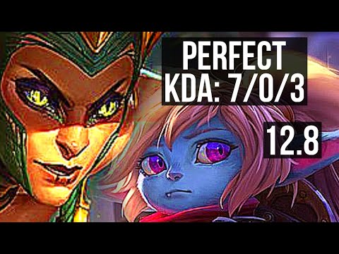 CASSIOPEIA vs POPPY (TOP) | 7/0/3, 600+ games, 1.2M mastery, Godlike | NA Grandmaster | 12.8