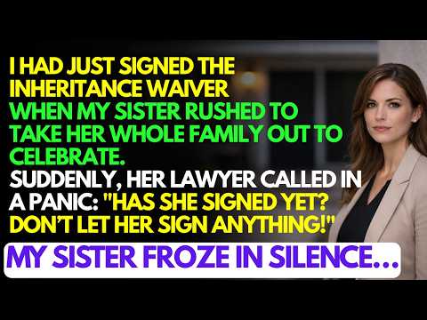 My Sister Celebrated When I Signed The Inheritance Waiver, But Her Lawyer Called…