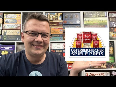Österreichische Spielepreis - Gewinner 2022 - vom Kinderspiel bis zum Expertenspiel