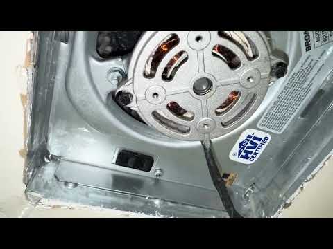 BROAN-NUTONE 60 CFM BATH FAN UPGRADE ￼