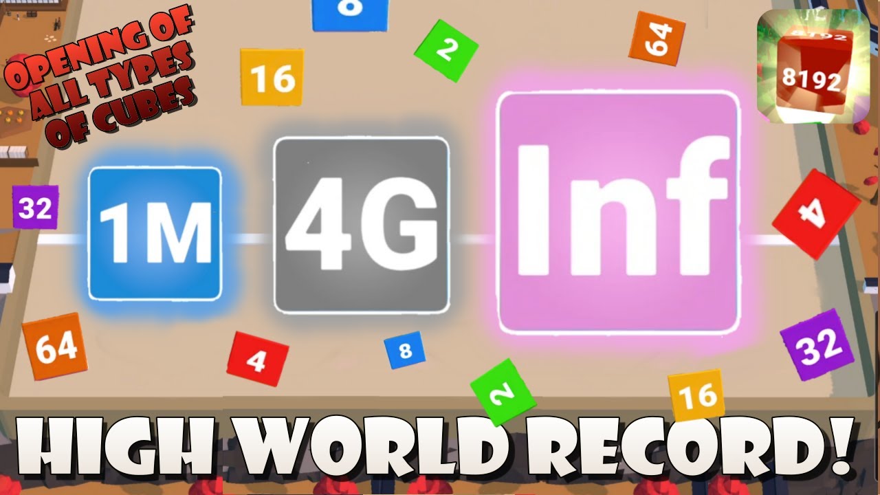 Awesome Cubes: 2048 Merge Game (by Kooply) - Opening All Cubes & Infinite Cube & Walkthrough Game!