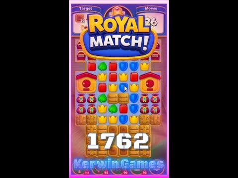 Royal Match Level 1762 - No Boosters Gameplay