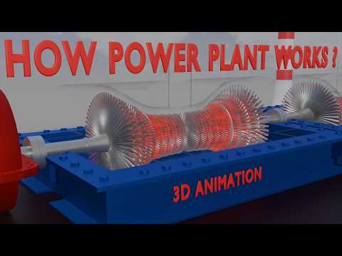 How a Thermal Power Plant Works | Coal Power Animation #turbine #powerplant