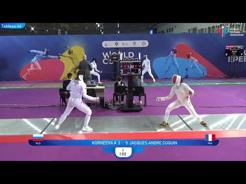 Sirius Epee 2022, WE Ind T64 Jacques Andre Coquin FRA - Korneeva RUS