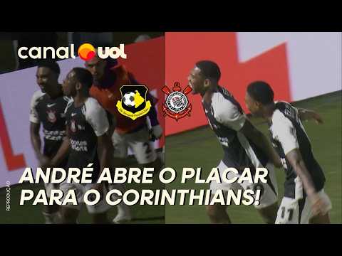 GOL DO CORINTHIANS! ANDRÉ BATE DE FORA DA ÁREA E ABRE O PLACAR PARA O TIMÃO CONTRA O SÃO BERNARDO