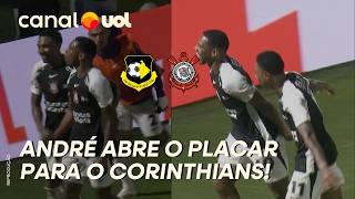 GOL DO CORINTHIANS! ANDRÉ BATE DE FORA DA ÁREA E ABRE O PLACAR PARA O TIMÃO CONTRA O SÃO BERNARDO
