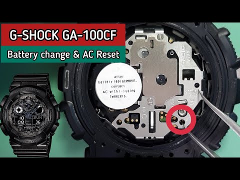 How To Change Battery and AC Reset CASIO G-Shock GA-100CF Watch | SolimBD | DIY