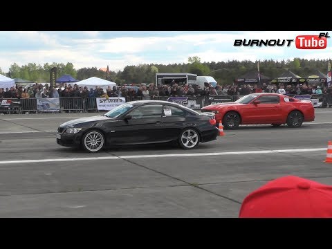 BMW E92 Nitro vs Ford Mustang - I Runda Grand Prix Polski 1/4 mili Piła 2019