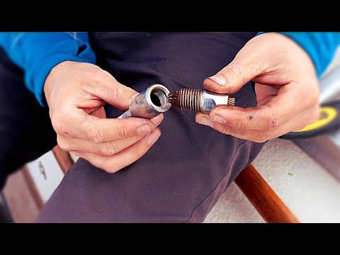 40] What’s INSIDE 10-YEAR-OLD RIGGING? + Replacing Our Sampson Posts - DIY Sailboat REFIT