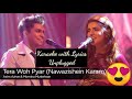 Tera Wo Pyar Karaoke Lyrics Tube No Vocal