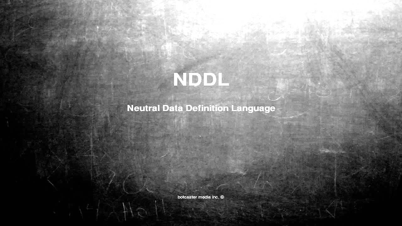 What does NDDL mean
